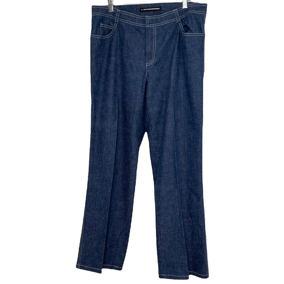 Ellen Tracy Company Vintage Trouser Style Dressy Jeans Wide Leg Size 12 - Picture 1 of 9
